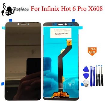 100% Протестировано 6,0 дюймов для Infinix Hot 6 Pro X608 ЖК-дисплей Сенсорный экран дигитайзер в сборе Замена инструментами