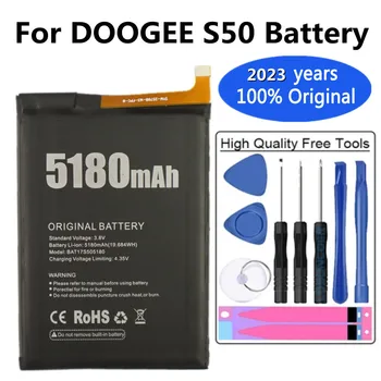 2023 года 100% Высококачественный Оригинальный Аккумулятор Для DOOGEE S50 5180mAh С Длительным временем ожидания BAT17S505180 Замена Bateria + Инструменты