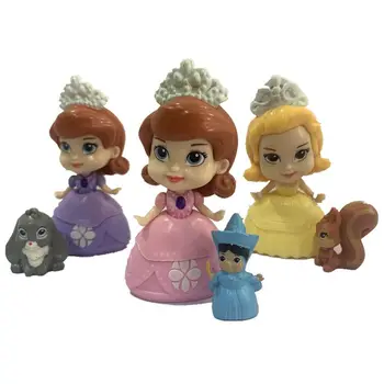 3 шт. / компл. фигурки принцессы Софии из мультфильма Diseny, куклы, подарочные игрушки для детей, фигурки из ПВХ, игрушки