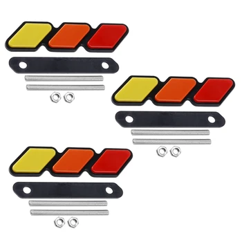 3X Трехцветный значок на решетке радиатора для Toyota Tacoma 4Runner Highlander RAV4