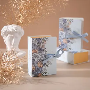 5 шт. Принадлежности для вечеринок Креативная коробка для цветов из Крафт-бумаги Креативная Подарочная коробка Коробка С лентой Упаковочная коробка Подарочная коробка Коробка конфет