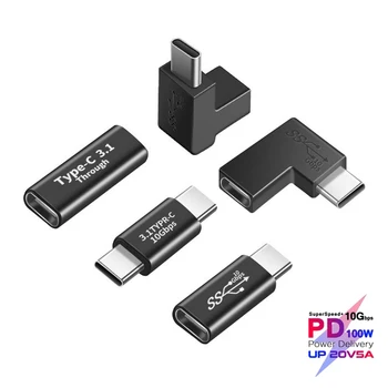 5A USB3.1 Адаптер Типа C между мужчинами и Женщинами PD 100 Вт USB-C Gen 2 10 Гбит/с Конвертер Для Macbook Nintendo SAMSUNG Note20 S20 XIAOMI SONY