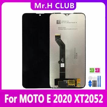 6,2-дюймовый оригинальный дисплей для Motorola Moto E (2020) E2020 XT2052 Замена сенсорного ЖК-экрана на дигитайзер в сборе с рамкой