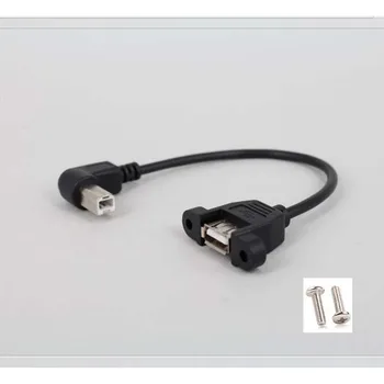 90-градусный USB-адаптер ДЛЯ принтера КОНВЕРТЕР A женский В B мужской F/M кабель и винты Новые