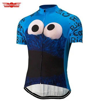 Crossrider Мужская Мультяшная Короткая Велосипедная Майка Летняя Защита От пота Mtb Велосипедная Одежда Дышащая Рубашка Eat Cookie Размер XXS-5XL