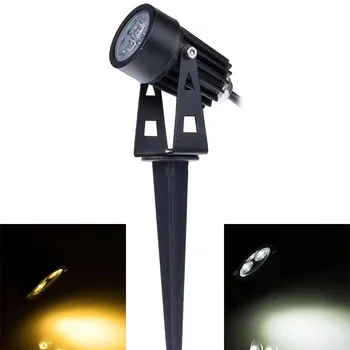 IP65 Водонепроницаемая светодиодная лампа для газона на открытом воздухе COB Spike Light DC12V 110V 220V Точечная лампа для сада на дорожке 5 Вт 3 Вт Декоративное ландшафтное освещение