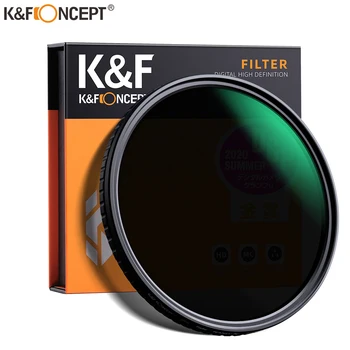 K & F Concept ND8-ND128 Переменный Фильтр объектива ND 52 мм 58 мм 62 мм 67 мм 72 мм 77 мм 82 мм NO X Spot Fade Нейтральный фильтр Densityr