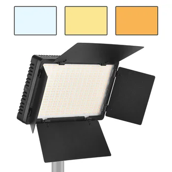 LED-600 Светодиодная Видеосъемка Профессиональная Световая Панель для Фотосъемки Двухцветная 3200-5600K с Дистанционным Управлением для студийной фотосъемки