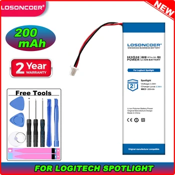 LOSONCOER Сменный аккумулятор емкостью 200 мАч для Logitech Spotlight Battery Беспроводной пульт дистанционного управления Bluetooth