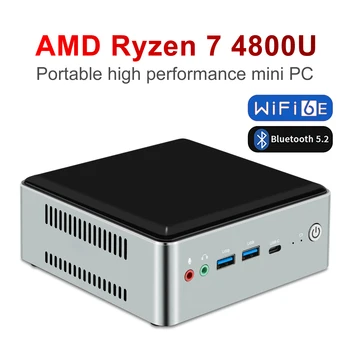 SER AMD Ryzen7 4800U Windows 11 МИНИ ПК DDR4 16 ГБ 32 ГБ 256 ГБ 512 ГБ SSD WIFI 6E BT5.2 1000M LAN МИНИ ПК Геймер Настольный компьютер