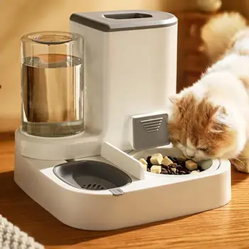 Автоматическая кормушка для домашних животных 2 в 1, питьевой фонтанчик для собак и кошек, Диспенсер для воды, миска для корма, зоотовары для собак и кошек