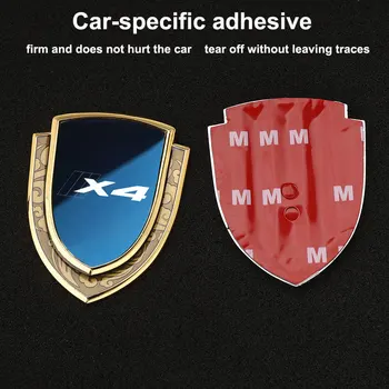 Автомобильные наклейки Эмблемы Боковой щит Значок логотипа для стайлинга автомобилей Наклейка на окно кузова автомобиля для BMW X4 автомобильные Аксессуары