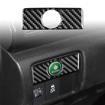 Автомобильный переключатель регулировки высоты фар из углеродного волокна, Декоративная наклейка для Honda Accord 2014-2017, Автоаксессуары