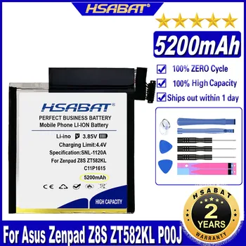 Аккумулятор HSABAT C11P1615 5200 мАч для аккумуляторов Asus P00J, Zenpad Z8S, ZT582KL 0B200-02410000