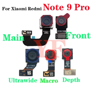 Большая камера Спереди и сзади, задняя камера для Xiaomi Redmi Note 9 Pro, Note9 9Pro, модуль основной фронтальной селфи-камеры Flex