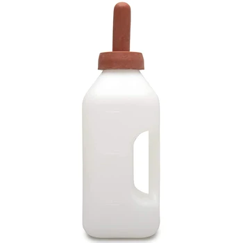 Бутылочка для телят с ручкой и нажимной соской на 2 литра для кормления молодняка коров