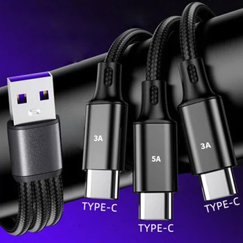 Быстрое зарядное устройство 3 в 1, кабель USB Type C для UMIDIGI A13 Pro, OnePlus Nord CE, кабель для зарядки телефона Android, кабель Micro USB C для Android