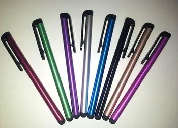 Высокочувствительный емкостный экран Стилус Ручки Сенсорная ручка для iPad iPhone планшетный ПК с логотипом на заказ 500 шт./лот Быстрая доставка