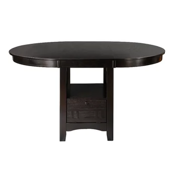 Высота столешницы Rk с вишневой отделкой, обеденный стол 1шт с выдвижной створкой и основанием для хранения, традиционный дизайн столовой