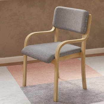 Деревянные обеденные стулья для гостиной, Современные Обеденные стулья для отдыха на открытом воздухе, Мобильная Дизайнерская мебель для дома в скандинавском стиле Muebles