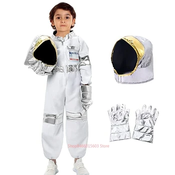 Детская вечеринка, игровой костюм астронавта, ролевой костюм на Хэллоуин, Карнавальный косплей, бал для переодевания, детский ракетно-космический костюм