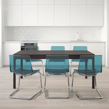 Диван Nordic Прозрачные стулья Стул для гостиной Мебель для гостиной Акриловый диван для гостиной С покрытием Стул для столовой