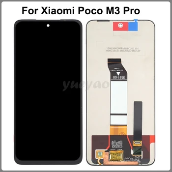 Дисплей Для Xiaomi Poco M3 Pro 5G LCD M2103K19PG M2103K19PI ЖК-Дисплей С Сенсорным Экраном Дигитайзер В Сборе Запасные Части