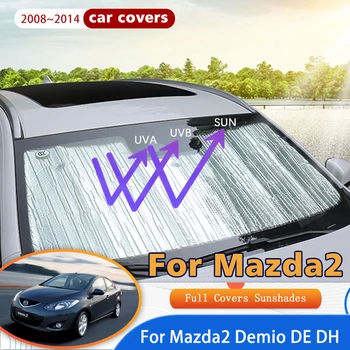 Для Mazda2 Demio DE DH 2008 ~ 2014 2009 2010 Седан Окна Автомобиля Лобовое Стекло Солнцезащитные Козырьки Отражатель Солнцезащитный Козырек Автоаксессуары