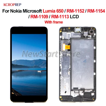 Для Nokia Microsoft Lumia 650 RM-1152 RM-1154 RM-1109 RM-1113 ЖК-дисплей С сенсорным экраном Дигитайзер В сборе для Nokia 650 lcd 5,0