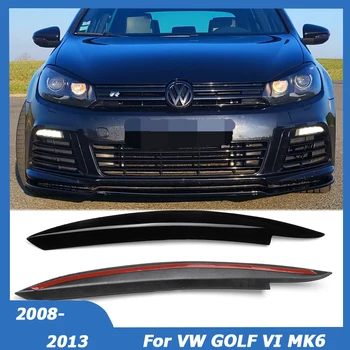 Для Volkswagen VW GOLF 6 VI MK6 GTI GTR 2008-2013 Брови Передняя Фара Накладка Для Век Наклейка Для Бровей Автомобильные Аксессуары