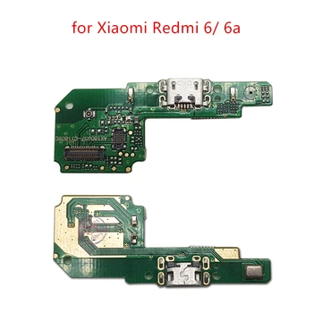 для Xiaomi Redmi 6/6a USB Порт Зарядного Устройства Разъем Док-станции Печатная Плата Ленточный Гибкий Кабель Порт Зарядки Замена Компонентов Запасные Части