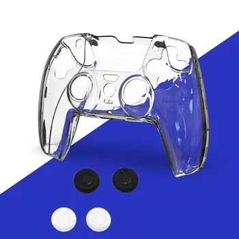 Для игрового контроллера Sony PlayStation 5 Чехол для PS5 Crystal с откидной крышкой, защитный чехол для ручки, прозрачная защитная жесткая коробка