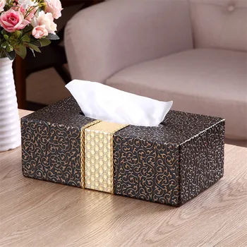 Европейская Креативная коробка для салфеток из искусственной кожи Портативный Автомобильный Контейнер для хранения бумажных полотенец Домашний Держатель для салфеток в гостиной
