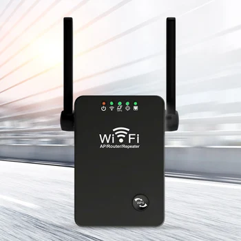 ЕС/США Штекер 2,4 ГГц WIFI Усилитель Сигнала 3 Режима 300 Мбит/с WiFi Удлинители Усилитель Сигнала 2dBi Антенна с Сетевым Кабелем для Внутреннего