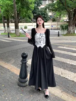 Женская одежда большого размера в новом китайском стиле Cheongsam Suit Dress