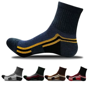 Качественные Спортивные носки Мужские Дышащие компрессионные носки Баскетбольные носки для бега на открытом воздухе Дорожный велосипед Спортивные велосипедные носки Носки для мальчиков