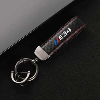 Кожаный автомобильный брелок с пряжкой в виде подковы ювелирный брелок для ключей Bmw e34 e36 e39 e46 автомобильные аксессуары с логотипом