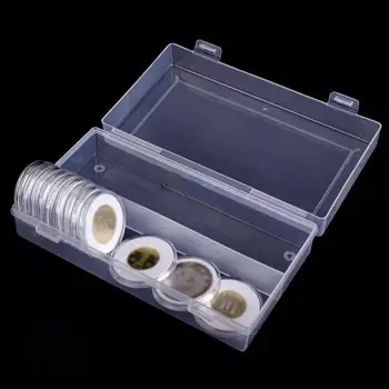 Коробка для хранения монет из пенопласта с капсулами И 1 пластиковая коробка для сбора монет для монет 16 20 25 27 30 38 46 мм