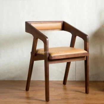 Креативный Минималистичный Деревянный стул Nordic Lounge С акцентом в макияже, Стулья для столовой, Современная кухонная мебель Mueblesa для взрослых