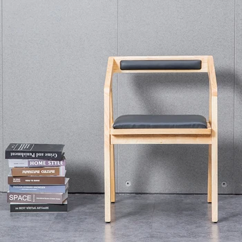 Креативный минималистичный Деревянный стул, Современный салон, Офисный макияж, Удобные стулья для столовой, современная мебель для взрослых Mueblesa
