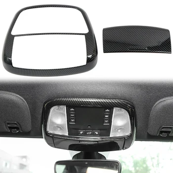 Крышка автомобильных ламп для чтения Из углеродного волокна, внутренняя Передняя лампа для чтения, Накладка на крышку лампы для Dodge Durango 2011-2020