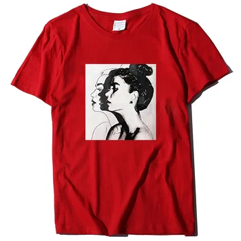 Летние женские футболки с художественным рисунком персонажей, уличная одежда, круглый вырез, футболка с коротким рукавом, Женские повседневные топы оверсайз