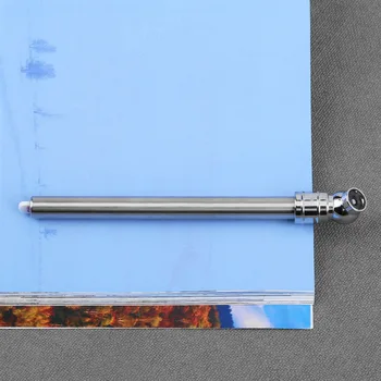 Манометр для измерения давления воздуха в автомобильных шинах в форме ручки из нержавеющей стали