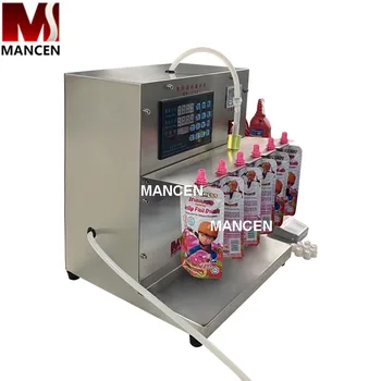 Машина для розлива и укупорки сока и воды MANSHENG объемом 2,5 л с цифровым управлением и электрическим носиком
