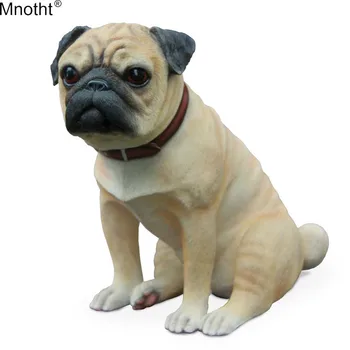 Модель большого мопса Mnotht 1/6 британского бренда Simulation Animal Dog Scene Мини Аксессуар для коллекции фигурных подарков m3n
