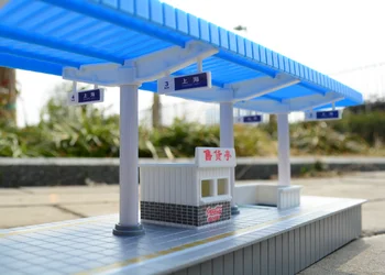 Модель платформы китайского поезда Детская имитационная игрушка для мальчиков Дорожка Песочный стол Аксессуары для сцены Платформа HO Пропорция