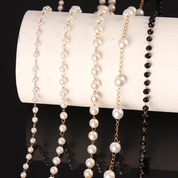 Модное ожерелье из нержавеющей стали для женщин, бусы, ожерелья, подвеска, цепочка на шею, жемчужное колье, ожерелье, ювелирные изделия, подарок Оптом