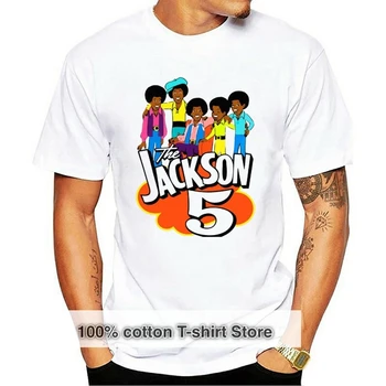 Мужская футболка Jackson 5 Pop band, черный хлопок, S-6XL