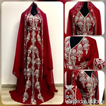 Новые красные кафтаны, африканское платье Farasha Abaya, платье из Дубая, Марокко, Европейские и американские модные тенденции.
