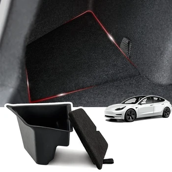 Органайзер для заднего багажника, ящик для хранения, органайзер для багажника с крышкой, защитные пакеты для хранения сбоку для Tesla Model 3